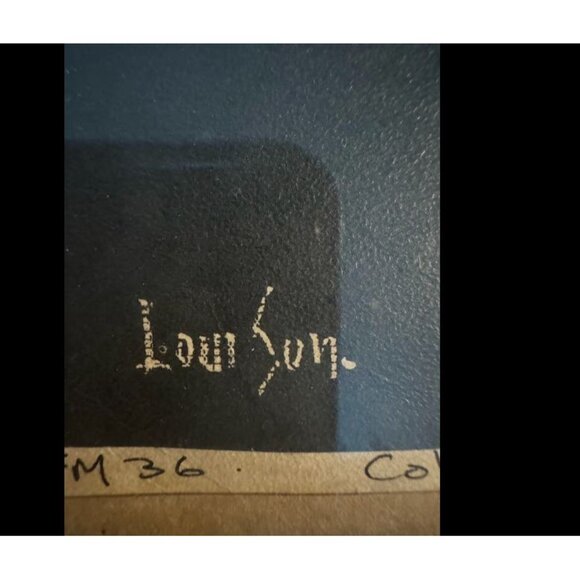 Lino Cut Coloured & Numbered Print Titled Louis Sun 1979 In Frame - Picture 11 of 12